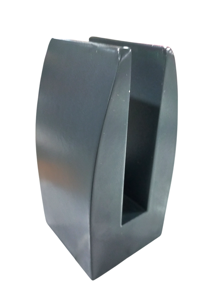 MC-209-C Picior sustinere sticla 10-12mm, patrat din aluminiu (RAL 7016)