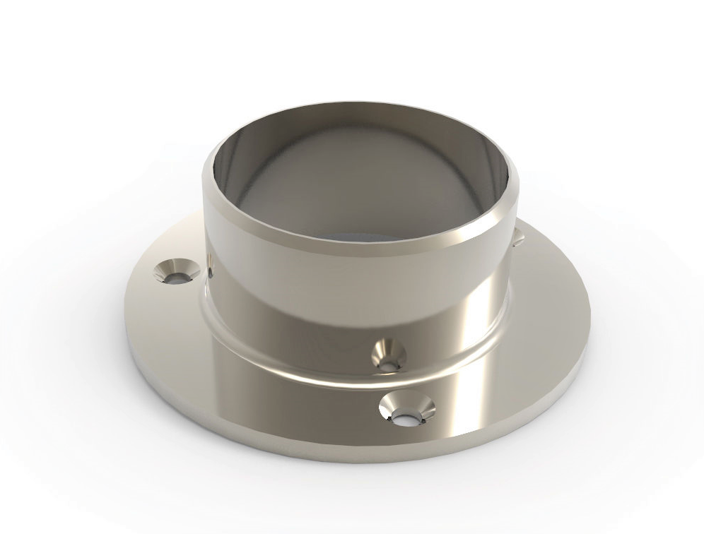 MD 01-48 Flansa perete - mana curenta aluminiu natural (diam 30)