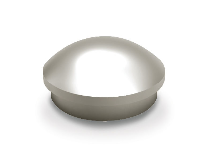 MD 01-54 Dop de capat mana curenta aluminiu natural (diam 30)