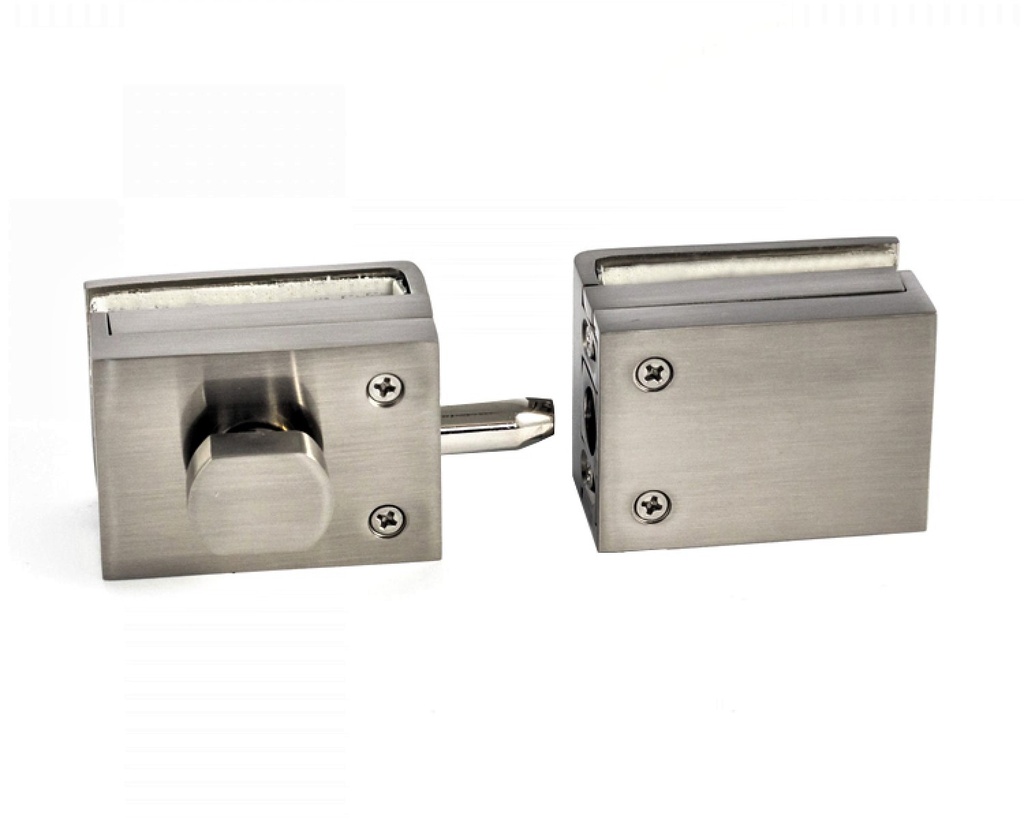 MD 031S-1 SSS - Set incuietoare unilaterala cu butuc si contraplaca sticla SSS