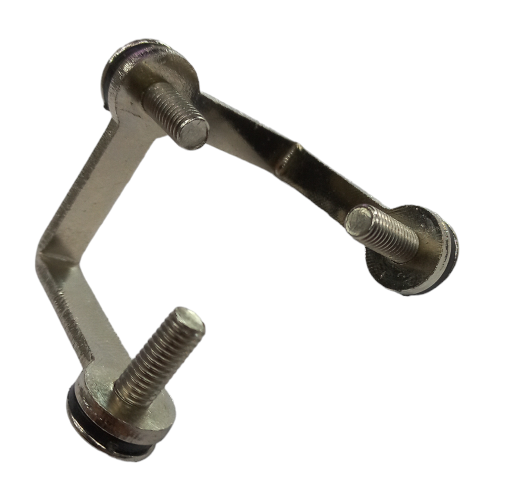 MD 04/L - Conector sticla-sticla 90° cu fixare pardosea SSS