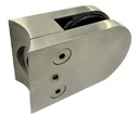 MD 05 L/R SSS- Clema inox (65x45mm) fixare sticla-montant rotund