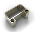 MD 10-05-1 Flansa perete - mana curenta aluminiu BRONZ (25x60mm)