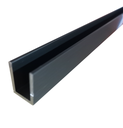 MD 101AL GMG - Profil U aluminiu 14x20x1.5mm (sticla8-10mm) 300cm GUNMETAL GRAY