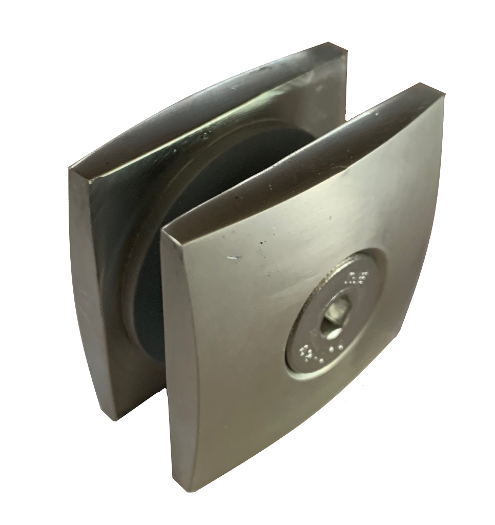 MD 10-5009 BR Conector aliniere sticla balustrada, aluminiu BRONZ, sticla 12-16mm
