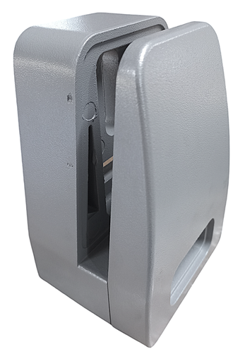 [TC-00004095] MD 310V Picior sustinere sticla 12-16mm, prindere laterala, din aluminiu, RAL9006