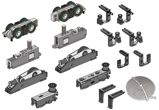 [PR-00004759] CN122884A OPK PS FG Set usa aditionala mijloc sistem telescopic 4+ panouri (cu role; stanga+dreapta)