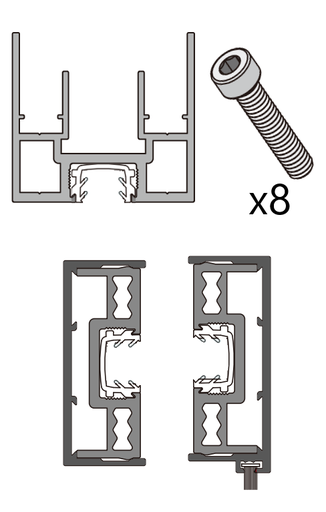 [PR-00004761] CN122881A OPK PS FG Set panou de capat cu profile, garnituri si suruburi incluse