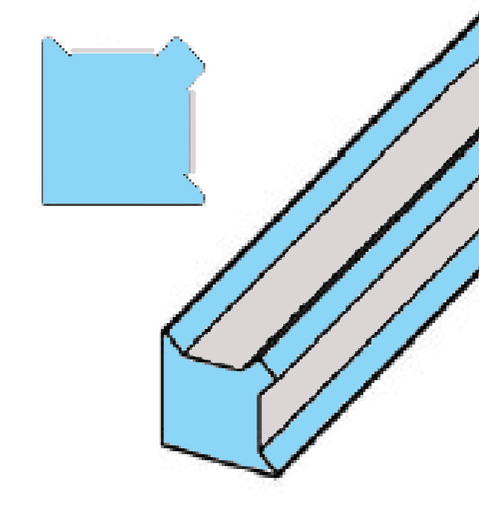 MD 220 - Profil imbinare colt 90 sticla-sticla