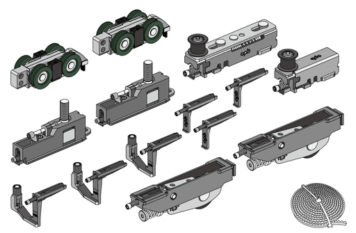 [PR-00004858] 101101800094 OPK Perfect FD Set usa mijloc sistem telescopic 4+ panouri, stanga