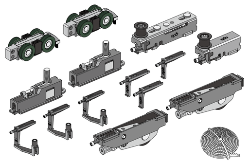 [PR-00004859] 101101800095 OPK Perfect FD Set usa mijloc sistem telescopic 4+ panouri, dreapta
