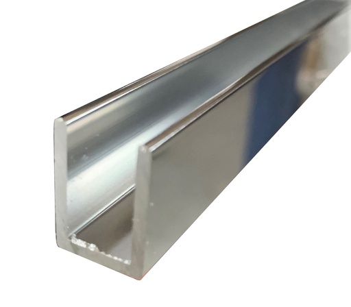 MD 14x20 - Profil U aluminiu 101AL (sticla 8-10mm)