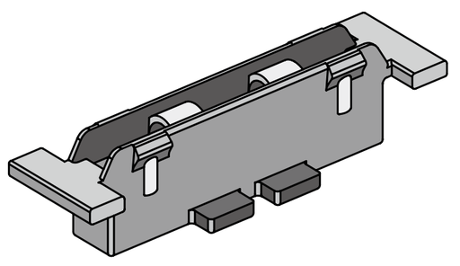 [PR-00005010] P0191-057 OPK Perfect FD Clips din plastic pentru alinierea sinelor de culisare pentru usa de 45mm