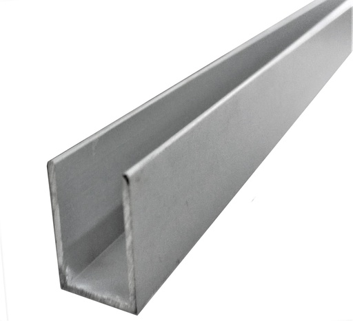 MD 12x8 mm - Profil U aluminiu (sticla 6-8mm)