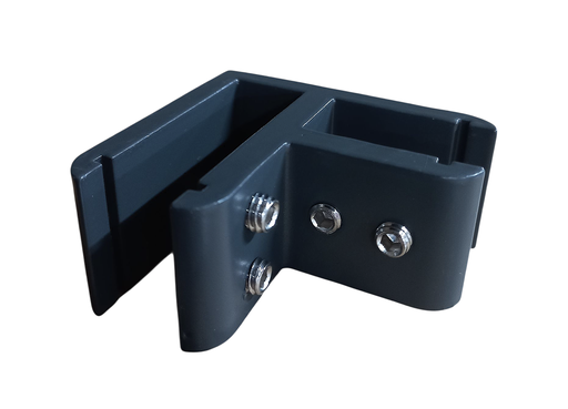 MD M006-ALUM-90 - Conector aliniere balustrada sticla-sticla 90* (10-13mm)