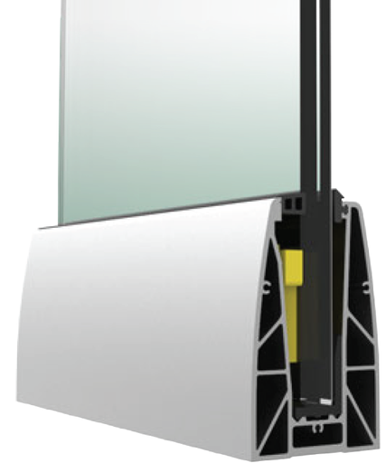 EX50-70x115 PROFIL BALUSTRADA TIP U - ANODIZAT