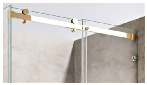 SLIDING SHOWER KIT WITH FIXED panel