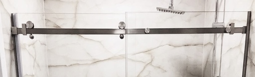 [TC-00003057] KIT SHOWER SLIDING WITH PANEL FIX (GUNMETAL GRAY)