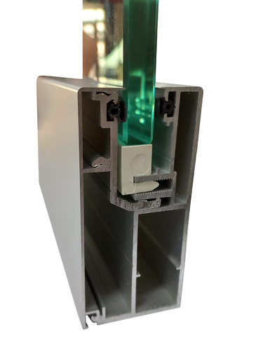 KP100 Profil perimetral prin strangere 100x44mm ANODIZAT