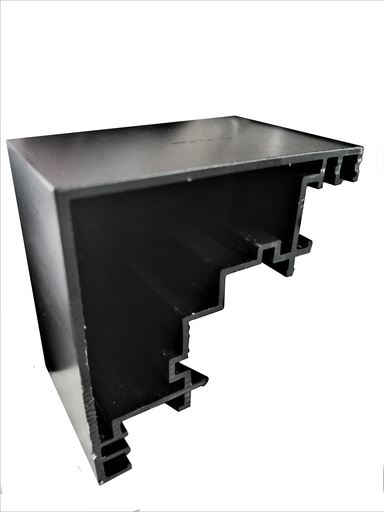 KP34C Profil vertical de colt 65x65mm BLACK