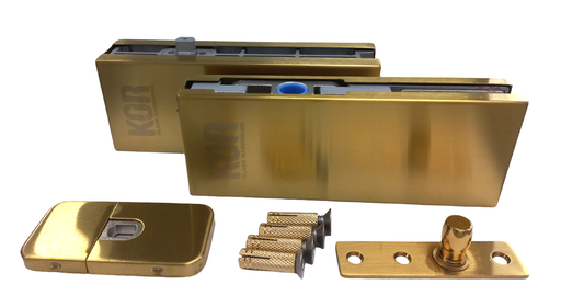 [TC-00001772] MD 100 BTS G - Hydraulic Floor Hinge SET GOLD