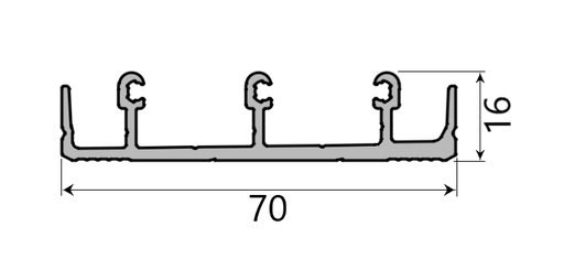 Md 16x70 sina de glisare inferioara 3 cai flat, , slider next