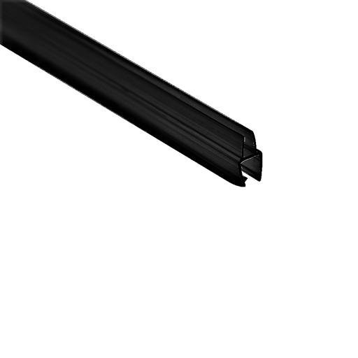 MD 206 B /8mm - Garnitura siliconica cu limba dubla la 90° (sticla 8mm) BLACK