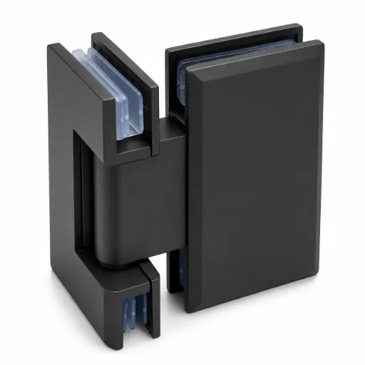 [TC-00002705] MD 304B - Hinge glass-glass 90° BLACK