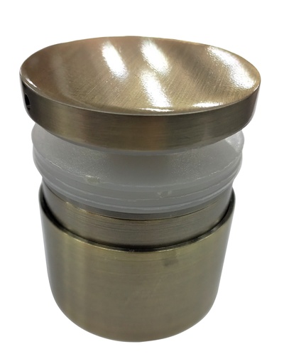 [TC-00002769] MD 40110AV BRONZE - 50/35-45 mm Conector Reglabil tip distantier, sticla 10-20mm