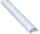 MD 46-1 PROFILE "THRESHOLD" FROM PLASTIC TRANSPARENT 10*10mm (PCS. 2m)