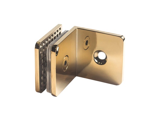[TC-00002711] MD 722 G - CONNECTOR GLASS-WALL 90° GOLD