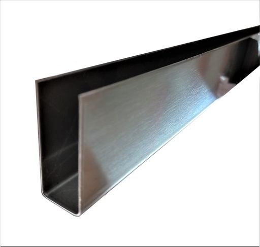 [TC-00000976] MD 9011 SSS - Profil U inox 38x15x38x1.0mm (sticla8-12mm) 300cm