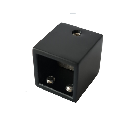 [TC-00002253] MD 907B / 20x20 BLACK - Conector stabilizare perete-teava