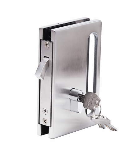 [TC-00003501] MD YMS31SN SSS - Incuietoare usa glisanta + contraplaca sticla-perete tip U (10-12)SSS