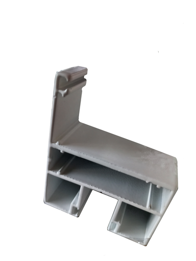 [PR-00003356] Profil toc fixare sticla 34x61/50mm ANODIZAT