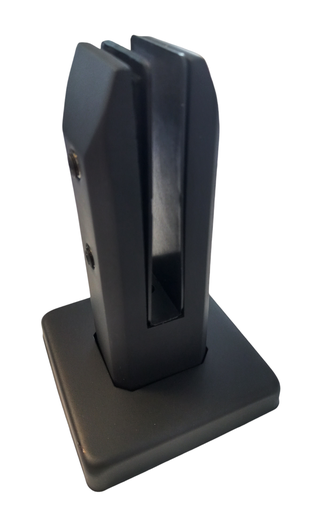 [TC-00003836] MD SC-14 BLACK Montant balustrada sticla h160mm (sicla 10-13.5mm) PATRAT